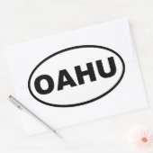 OAHU OVALER AUFKLEBER (Umschlag)
