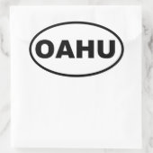 OAHU OVALER AUFKLEBER (Tasche)