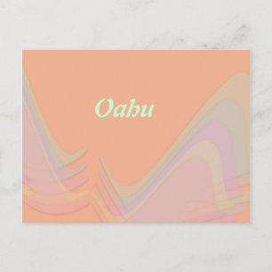 Oahu Pastel Wings Postkarte