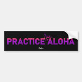 Oahu praktiziert Aloha PurpleRay Shaka (Hang lose) Autoaufkleber (Vorne)