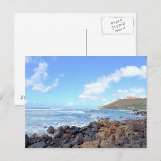 Oahu-Strände Postkarte (Vorne/Hinten)