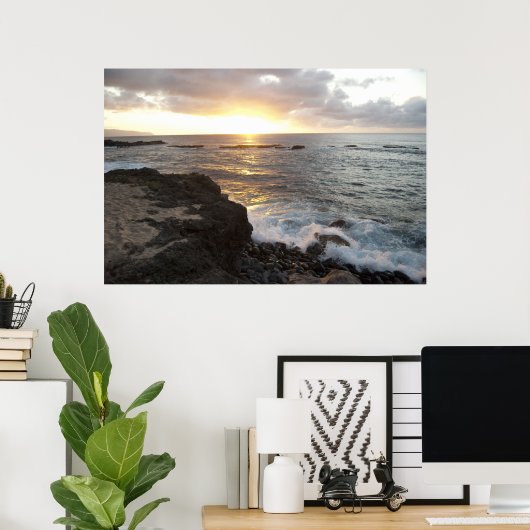 Oahu Sunset Poster (Heimbüro)