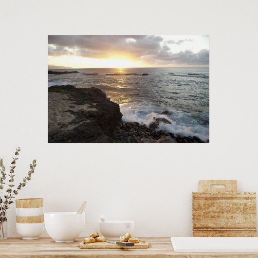 Oahu Sunset Poster (Küche)