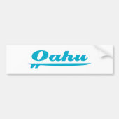 Oahu-Surfbrettblau Autoaufkleber (Vorne)
