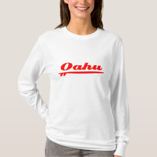 Oahu-Surfbrettrot T-Shirt