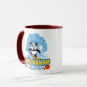 Oahu Surfing Panda Tasse (Vorderseite Links)