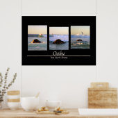 Oahu - The North Shore - Surfen Poster (Küche)