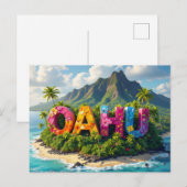 Oahu Träumen Postkarte (Vorne/Hinten)