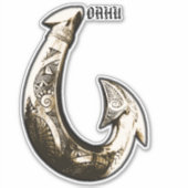 Oahu Tribal Hook Aufkleber (Vorderseite)
