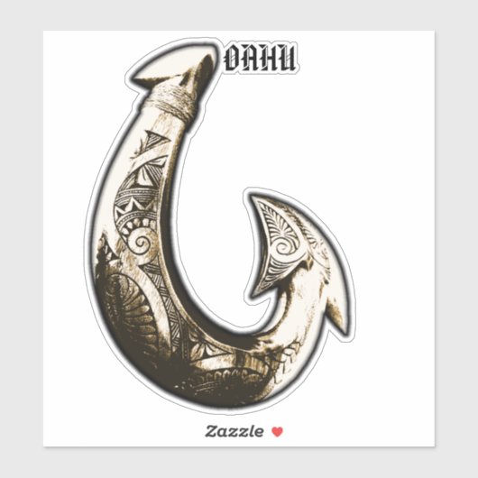 Oahu Tribal Hook Aufkleber (Blatt)