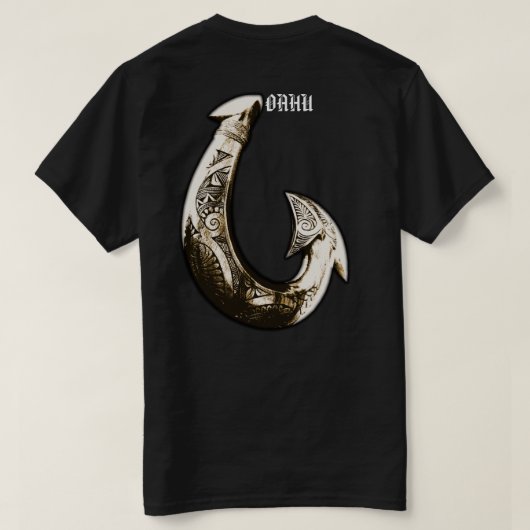 Oahu Tribal Hook T-Shirt (Design Rückseite)