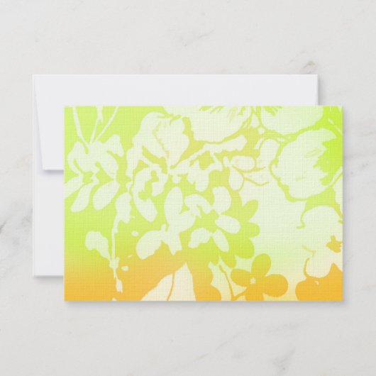 OAHU UAWG Floral Liner Paper RSVP Karte (Rückseite)