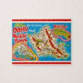 Oahu Wikiki Beach Map 8x10 Puzzle (Horizontal)