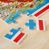 Oahu Wikiki Strand Karte 8x10 Puzzle (Seite)