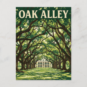 Oak Alley-Plantage Postkarte