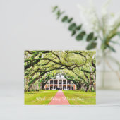 Oak Alley Plantation Postkarte (Stehend Vorderseite)