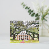 Oak Alley Plantation Postkarte (Stehend Vorderseite)