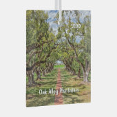 Oak Alley Plantation, Südliche Olivenbäume Ornament Aus Glas (Vorderseite Rechts)