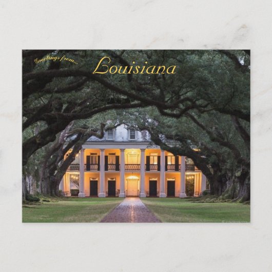 Oak Alley Plantation Vacherie Louisiana Postkarte (Vorderseite)