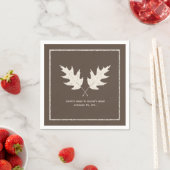 Oak Blätter Herbst Hochzeit Napkins Serviette (Beispiel)