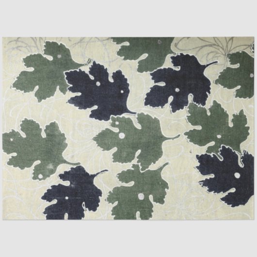 Oak-Blätter im Herbst Seidenpapier (Vorderseite)