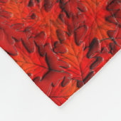 Oak Blätter Nature Art Pattern Fleecedecke (Ecke)