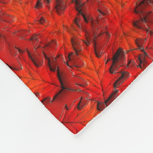 Oak Blätter Nature Art Pattern Fleecedecke (Ecke)