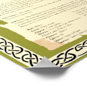 OAK CELTIC SACRED TREM POSTER (Ecke)