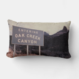 Oak Creek Canyon, Retro Arizona Wüste Landschaft Lendenkissen
