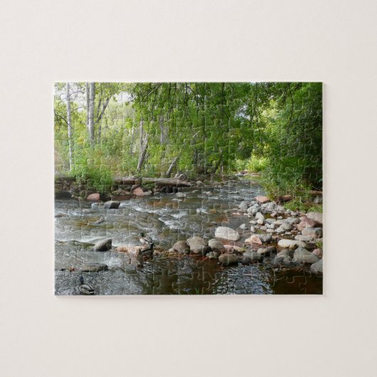 Oak Creek und Mallard Encks Naturfotografie Puzzle (Horizontal)