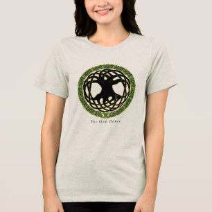 Oak Dance 40-jähriges T-Shirt - Black Lettering Tri-Blend Shirt