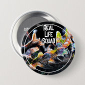 Oak Fairy Zuckerguss Real Life Squad Herbst Button (Vorne & Hinten)
