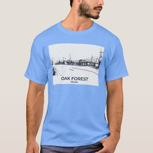 Oak Forest Illinois Oversized 1 T-Shirt (Vorderseite)