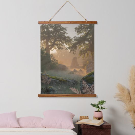 Oak Gateway Wandteppich Mit Holzrahmen (Schlafzimmer)