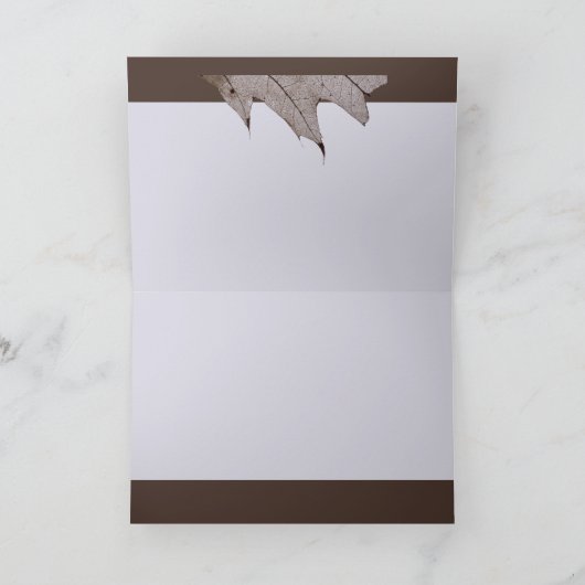 Oak Ghost Leaf Karte (Innenseite)