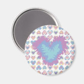 OAK HEART / CORAZON DE ROBLE BY MASANSER PIXELAT MAGNET (Vorderseite/Rückseite)