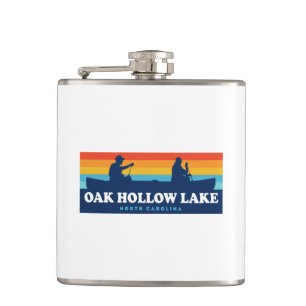 Oak Hollow Lake North Carolina Canoe Flachmann