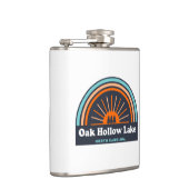 Oak Hollow Lake North Carolina Rainbow Flachmann (Rechts)