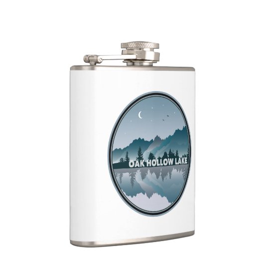 Oak Hollow Lake North Carolina Reflektion Flachmann (Rechts)