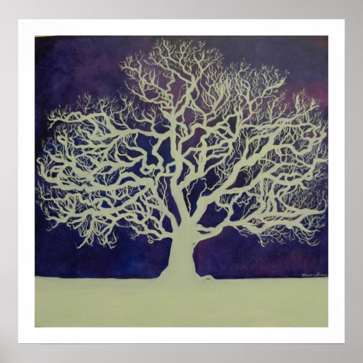 Oak in Winter Poster (Vorne)