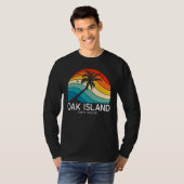 Oak Island Beach North Carolina Beach Palm Tree So T-Shirt (Vorne ganz)