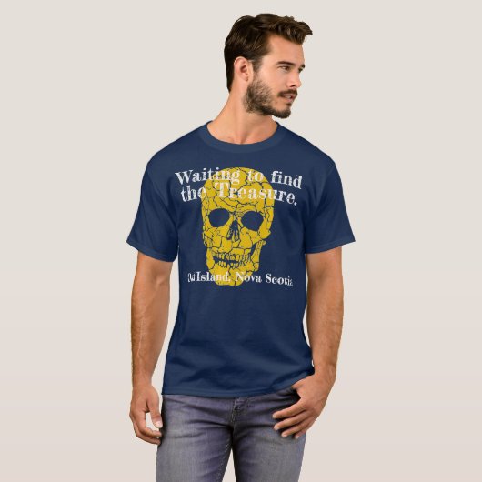 Oak Island Curse Skeleton Funny Gewartet T-Shirt (Vorne ganz)