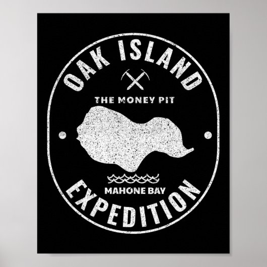 Oak Island Expedition Schatzsuche Retro Mystery Poster (Vorne)