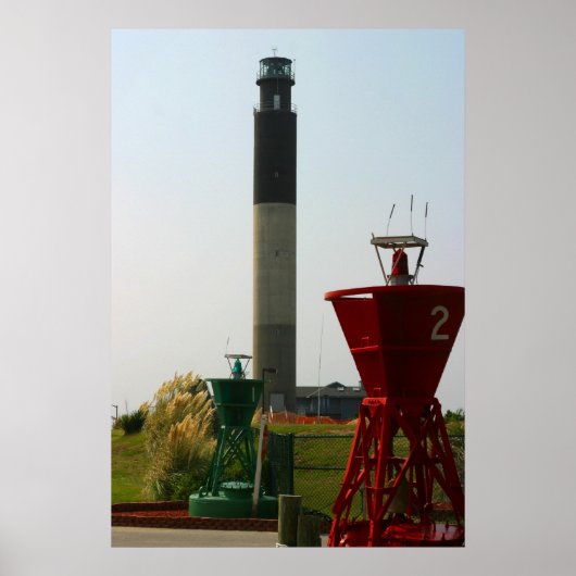 Oak Island Light und Buoys Poster (Vorne)