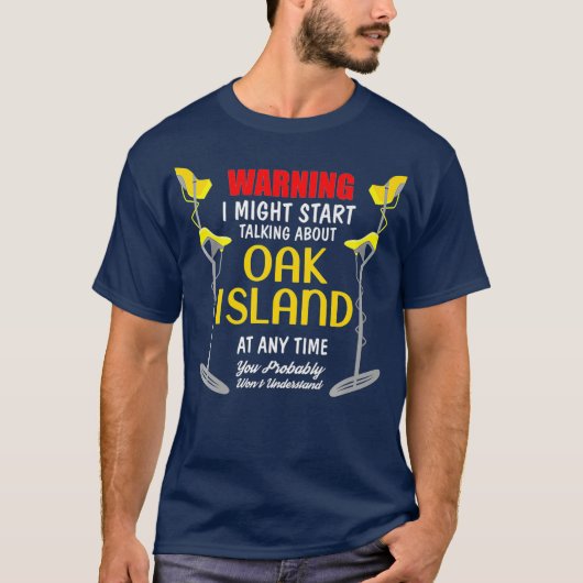 Oak Island Metal Detection Digger Funny Premium T-Shirt (Vorderseite)