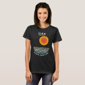 Oak Island NC Summertime Vacationing Squiggly Wave T-Shirt (Vorne ganz)