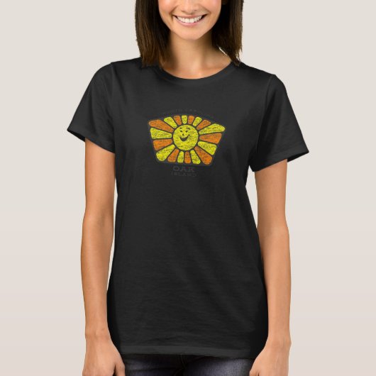 Oak Island NC Summertime Vacationing Sunshiny Sun T-Shirt (Vorderseite)