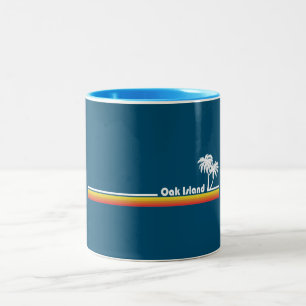 Oak Island North Carolina Zweifarbige Tasse