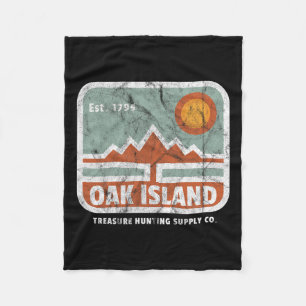 Oak Island Schatzsuche Versorgung Vintage 1795 Kar Fleecedecke