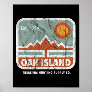 Oak Island Schatzsuche Versorgung Vintage 1795 Kar Poster